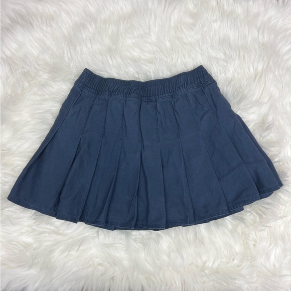 Abercrombie Kids Pleated Twill Skort in Blue Sz 7/8 - Picture 3 of 4
